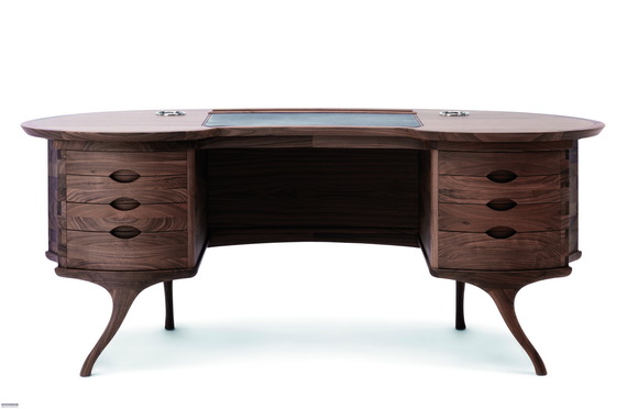 Письменный стол Bean Desk, дизайнер Роберто Лаззерони (Roberto Lazzeroni), Ceccotti, салон «Флэт-интерьеры»