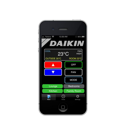 Управление кондиционером Daikin с помощью смартфона